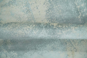 Modern Abstract Light Blue, Beige and Gray Hand loom 5x8 wool and Viscose Area Rug
