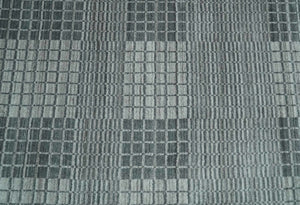 Modern Geometrical Hand Made 8x10 Charcoal, Gray and Silver Blended Wool Area Rug