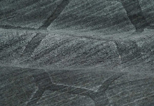 Modern Geometrical Hand Woven 2x3 Charcoal Art Silk Area Rug