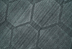 Modern Geometrical Hand Woven 2x3 Charcoal Art Silk Area Rug