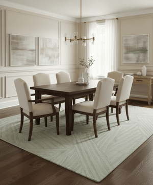 Modern Geometrical Pattern Silver Hand Knotted 10x13 Wool Area Rug