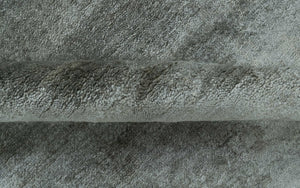 Modern Gray Solid Design 6x8.7  Hand Knotted Wool Area Rug