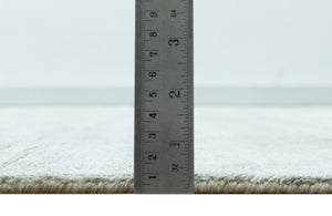 Modern Gray Solid Design 6x8.7  Hand Knotted Wool Area Rug