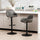 Modern leatherette gaslift adjustable swivel bar stools, set of 2 - Tuesday Morning - Table & Bar Stools