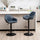 Modern leatherette gaslift adjustable swivel bar stools, set of 2 - Tuesday Morning - Table & Bar Stools