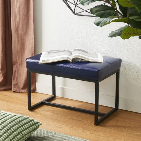 Modern pu leather chic ottoman stools - Tuesday Morning - Ottomans