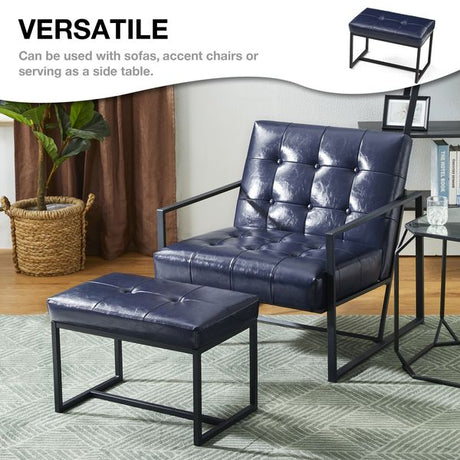 Modern pu leather chic ottoman stools - Tuesday Morning - Ottomans