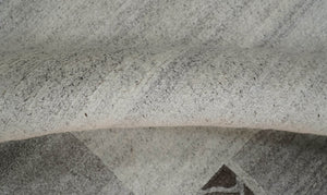 Modern Style 4.7x6.5 Brown and Silver Wool Hand Woven Area Rug