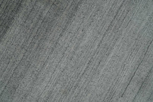 Modern 5x6.5 Gray and Silver Blended Wool Hand Woven Area Rug