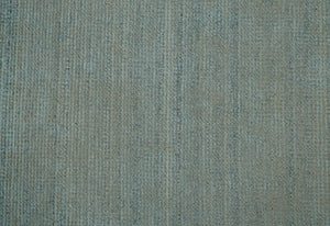 Modern Solid Design Green And Blue 5x8 Hand Knotted Wool Area Rug