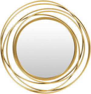 Monamon Round Rattan Mirror