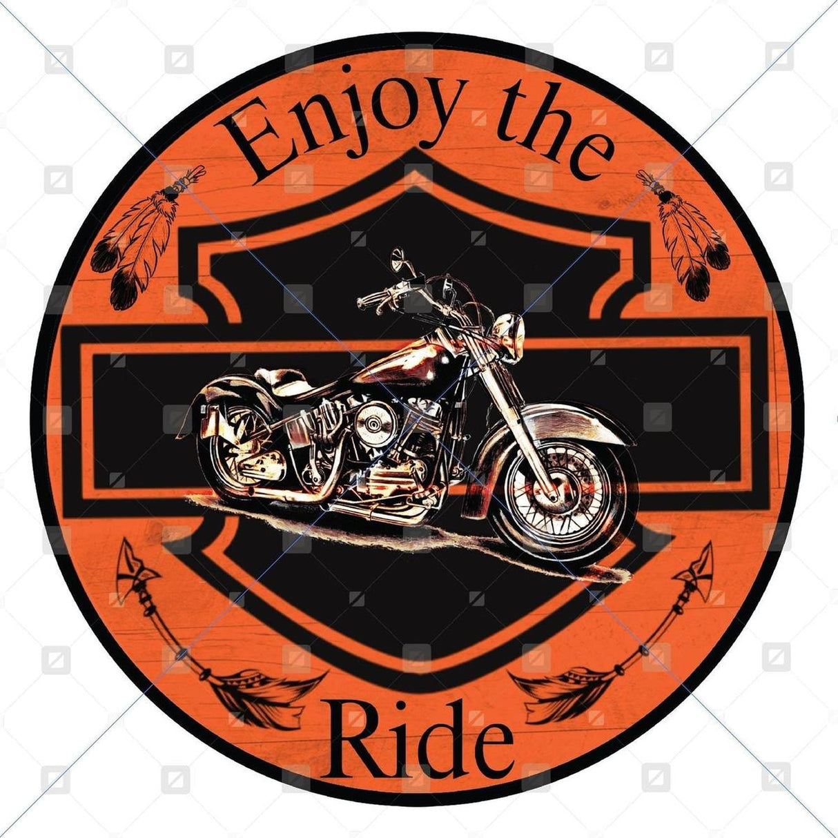 Motorcycle Enjoy The Ride Sign