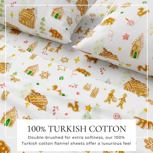 Turkish Cotton Flannel Sheet Set - Kids' Christmas Collection