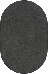 Black Braided Faux Jute Rug