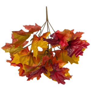 Autumn Maple Leaf Bush - 11 Inch