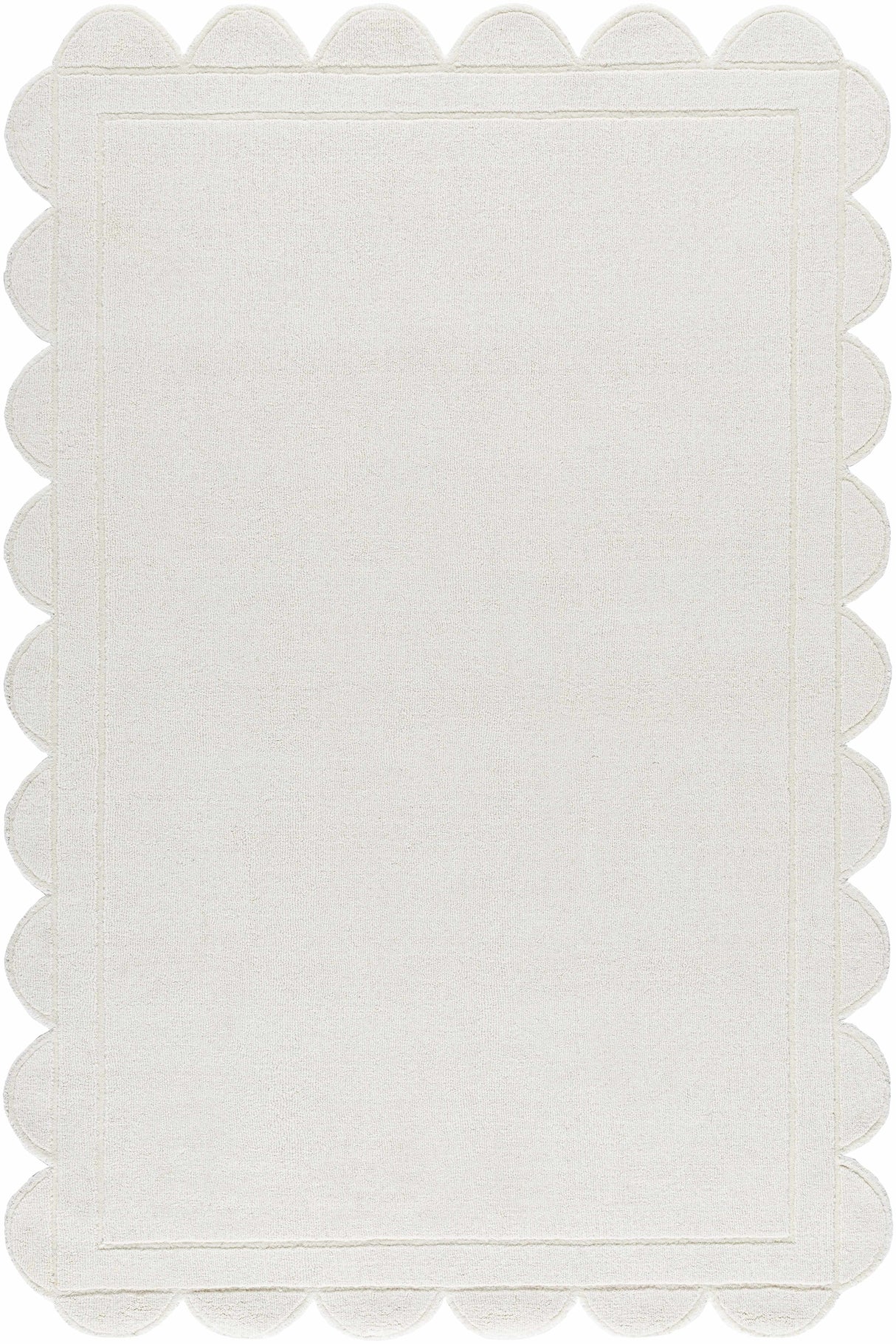 Uhuro White Geometric Area Rug