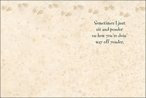 Thinking Of You Card - Sometimes I Just Sit And Ponder