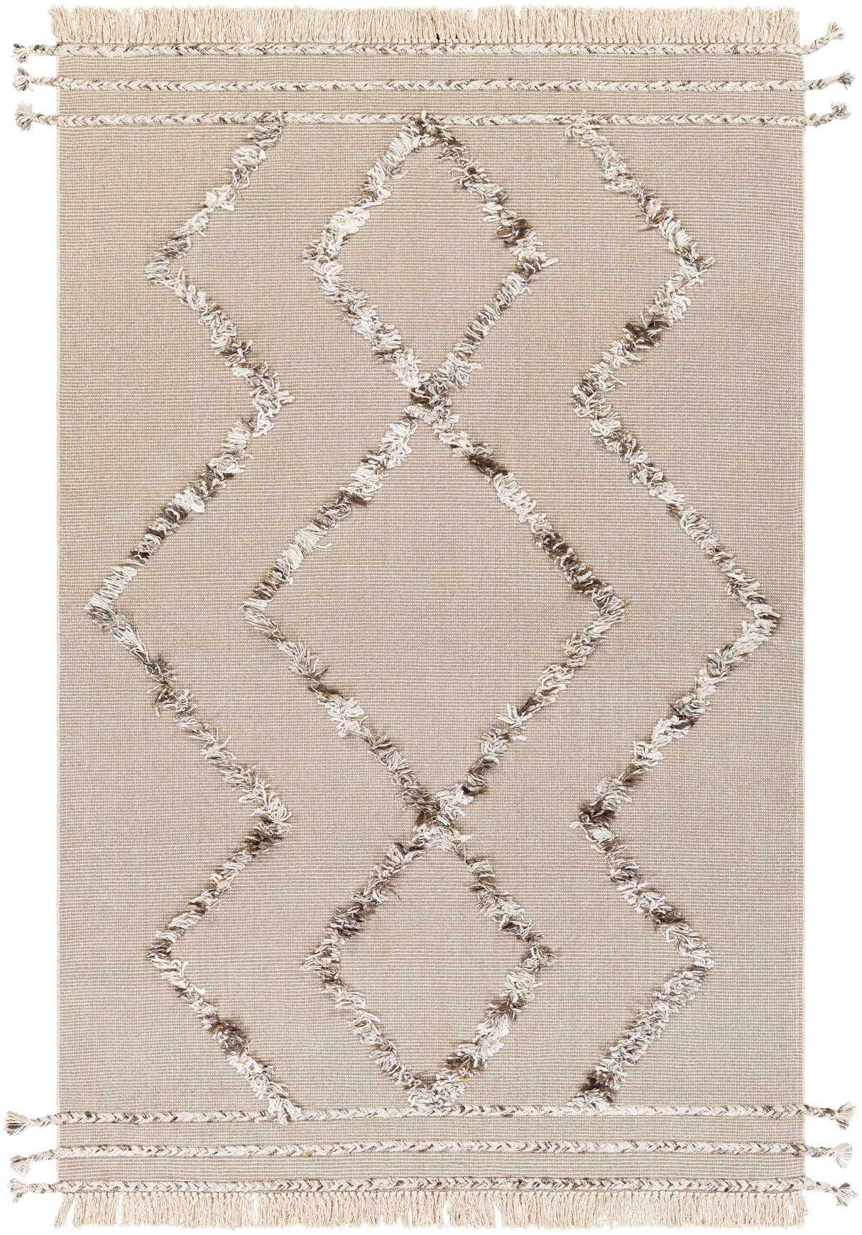 Marleston Taupe High-Low Rug - Clearance
