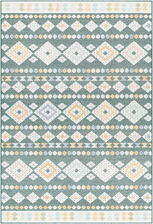 Metta Medium Green Outdoor Area Rug - Clearance
