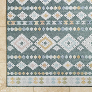 Metta Medium Green Outdoor Area Rug - Clearance