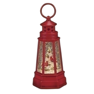 Lighted Cardinal Shimmer Tree Lantern - 7 Inch