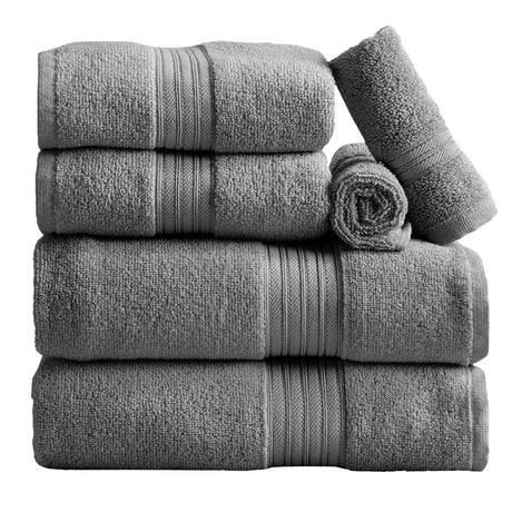 Cotton terry bath towel set - cooper collection