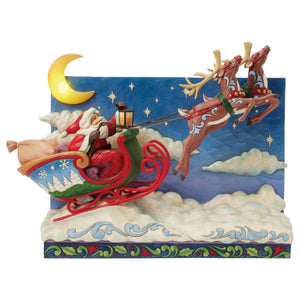 Lighted St. Nicholas is on His Way Figurine