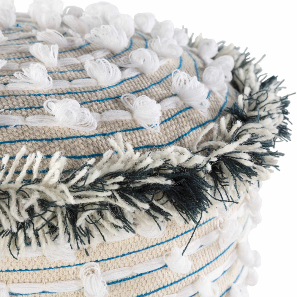 Matagami Beige Hand Woven Stool