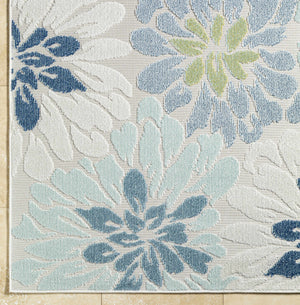 Minga Cream Outdoor Area Rug - Clearance