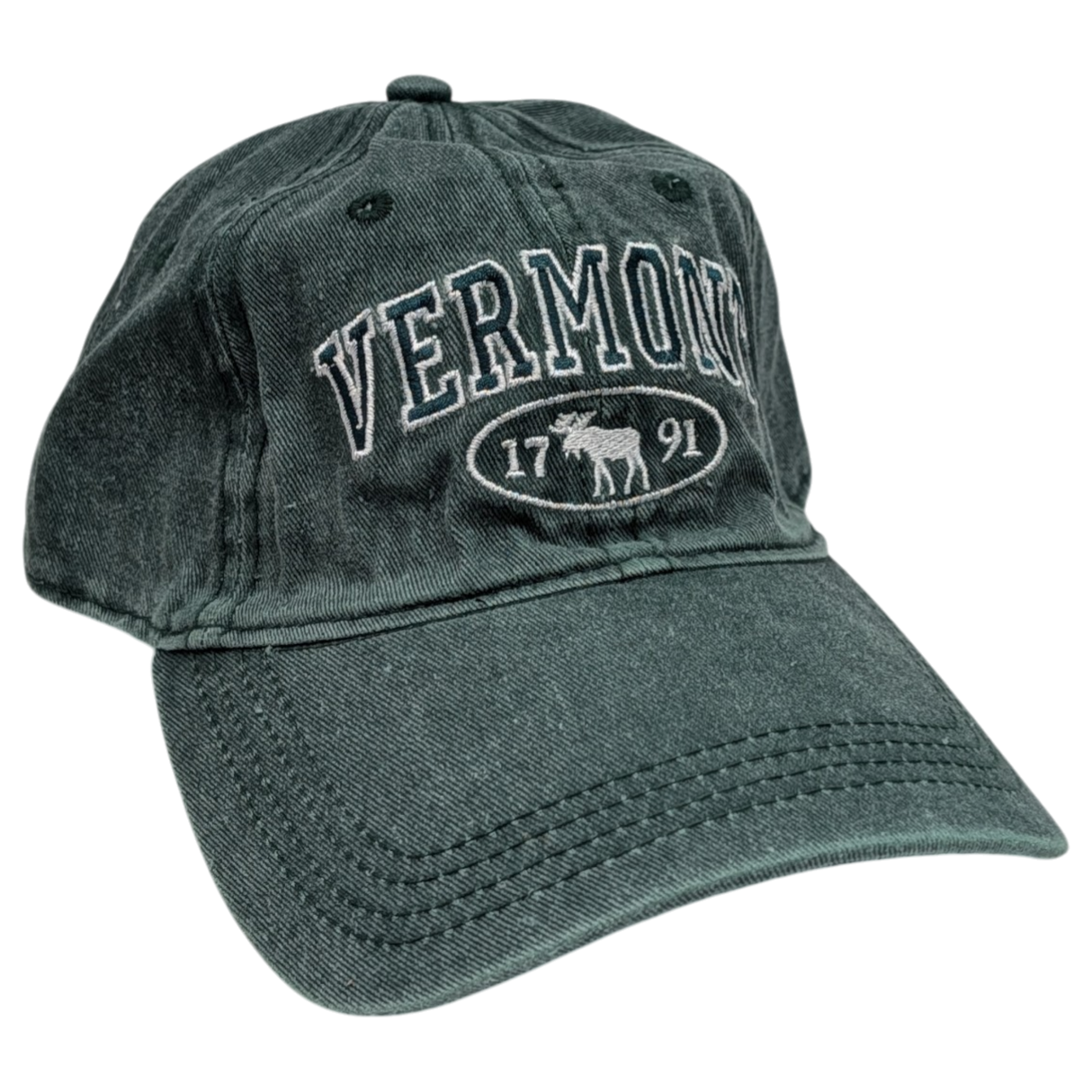 Dyed Cap Vermont 1791 Moose - Evergreen