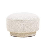 Mushroom Footstool with Sherpa - Textured Upholstery - Accent Stools