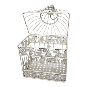 Hanging Metal Birdcage with Fliptop Lid