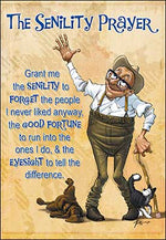 Birthday Card - His Senility Prayer