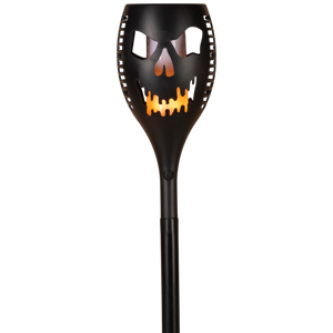 LED Solar Scary Pumpkin Face Torch -