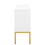 Myers Large Storage Space Sideboard with Artificial Rattan Door and Rebound Device - Buffets/Sideboards