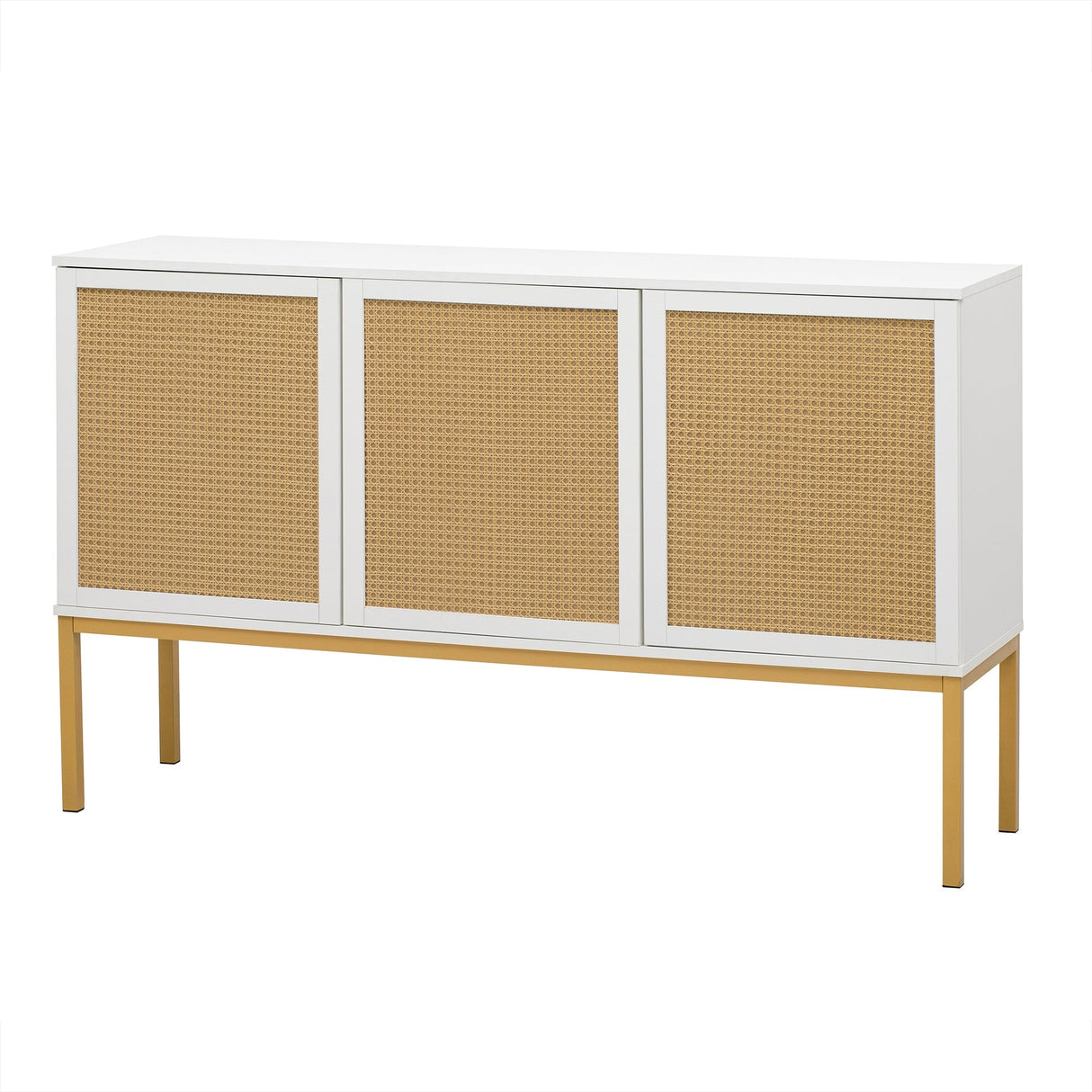 Myers Large Storage Space Sideboard with Artificial Rattan Door and Rebound Device - Buffets/Sideboards