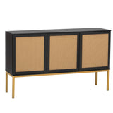 Myers Large Storage Space Sideboard with Artificial Rattan Door and Rebound Device - Buffets/Sideboards