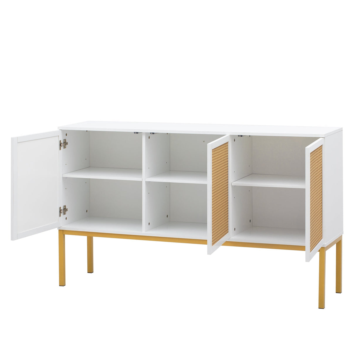 Myers Large Storage Space Sideboard with Artificial Rattan Door and Rebound Device - Buffets/Sideboards