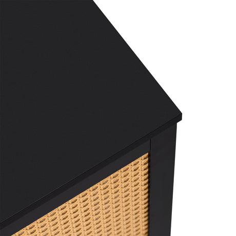 Myers Large Storage Space Sideboard with Artificial Rattan Door and Rebound Device - Buffets/Sideboards