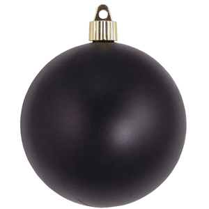 4" (100mm) Commercial Shatterproof Ball Ornament - Soot Black