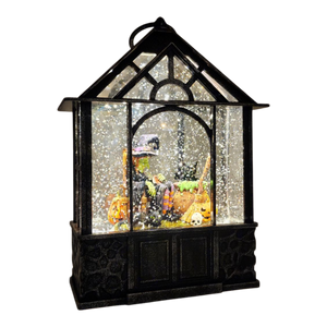 Sleeping Witch Lighted Waterglobe Lantern