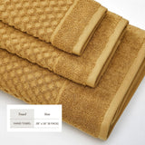 Cotton diamond waffle weave bath towel set - grayson collection