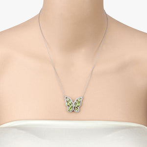 4.65 Carat Genuine Peridot .925 Sterling Silver Necklace