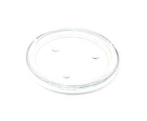 3 Inch Glass Pillar Plate
