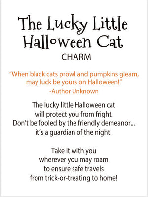 The Lucky Little Halloween Cat Charm