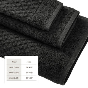 Cotton Diamond Waffle Weave Bath Towel Set - Grayson Collection