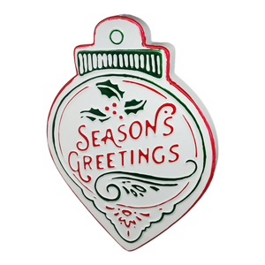 Vintage Metal Wall Sign -  Season's Greetings