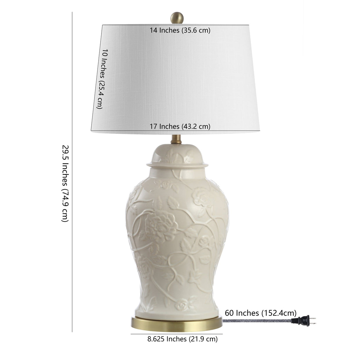 Naiyou ceramic classic traditional led lamp table lamp - Tuesday Morning - Table Lamps