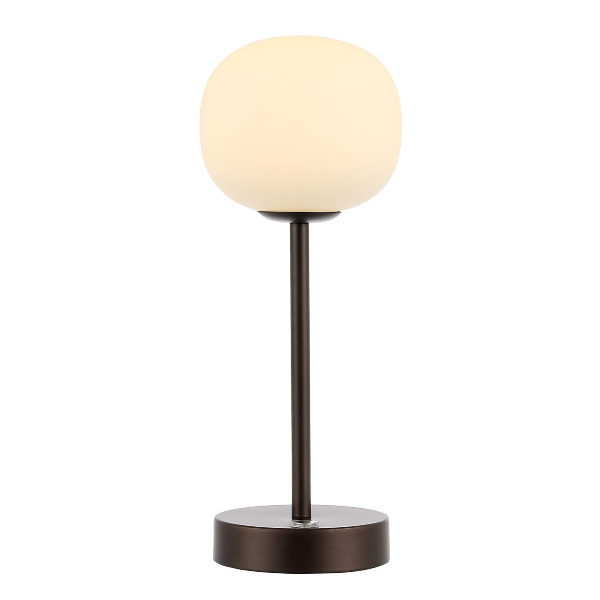 Natalia modern farmhouse iron rechargeable integrated portable led table lamp - Tuesday Morning - Table Lamps
