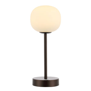 Natalia modern farmhouse iron rechargeable integrated portable led table lamp - Tuesday Morning - Table Lamps